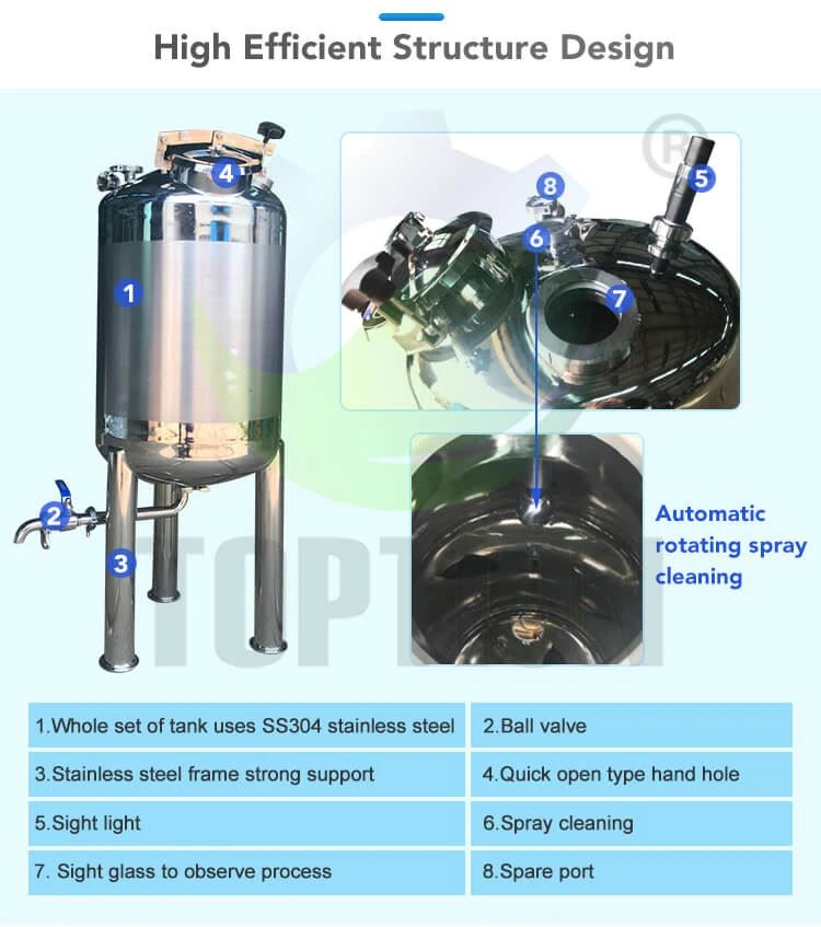 stainless steel storage tank structure